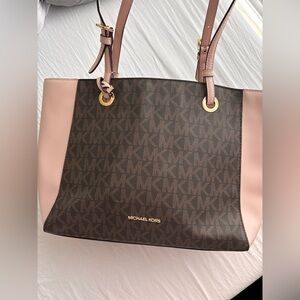 Michael Kors Walsh Tote Bag Powder Blush & Brown – NWT $278 MSRP